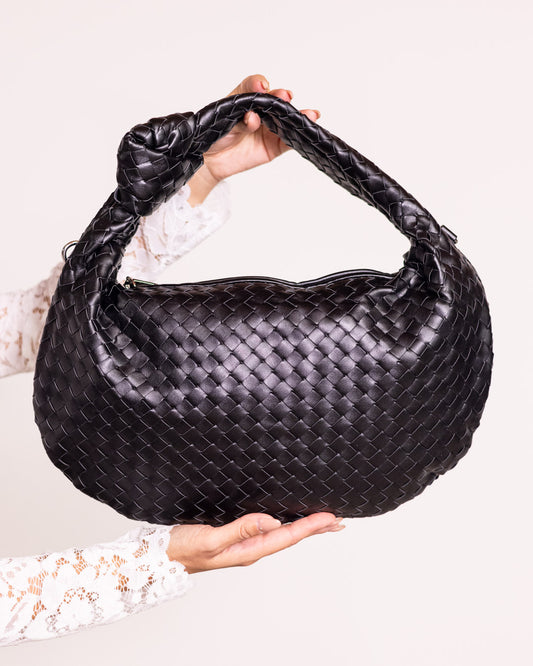 Borsa a mano intrecciata