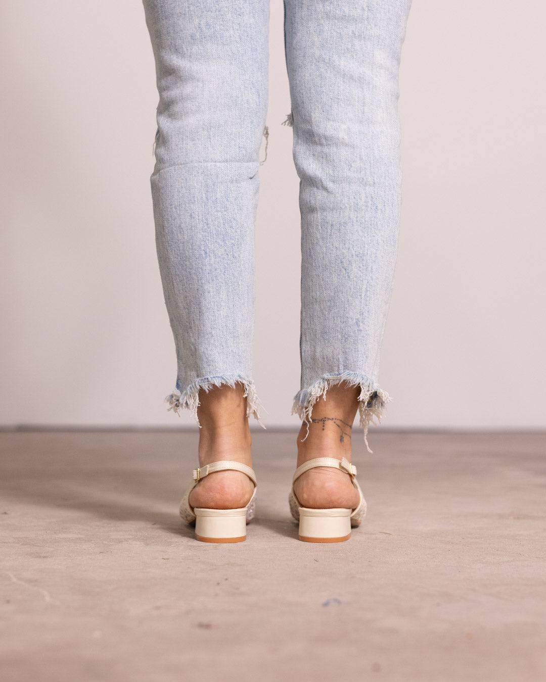 Ballerina slingback tessuto a rete