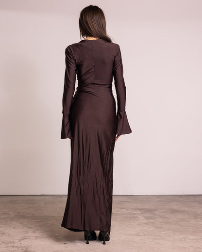 Vestito con manica a campana