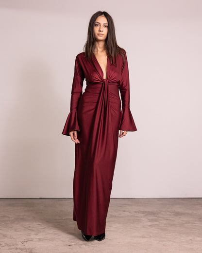 Vestito con manica a campana