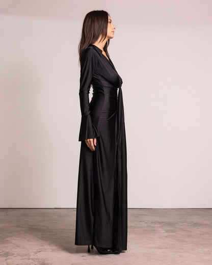 Vestito con manica a campana