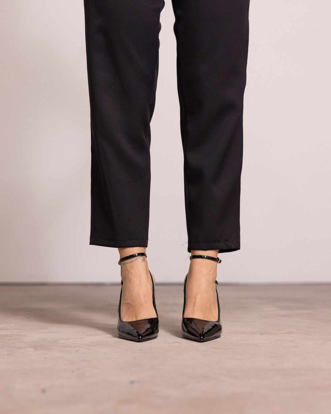 Décolleté slingback vernice