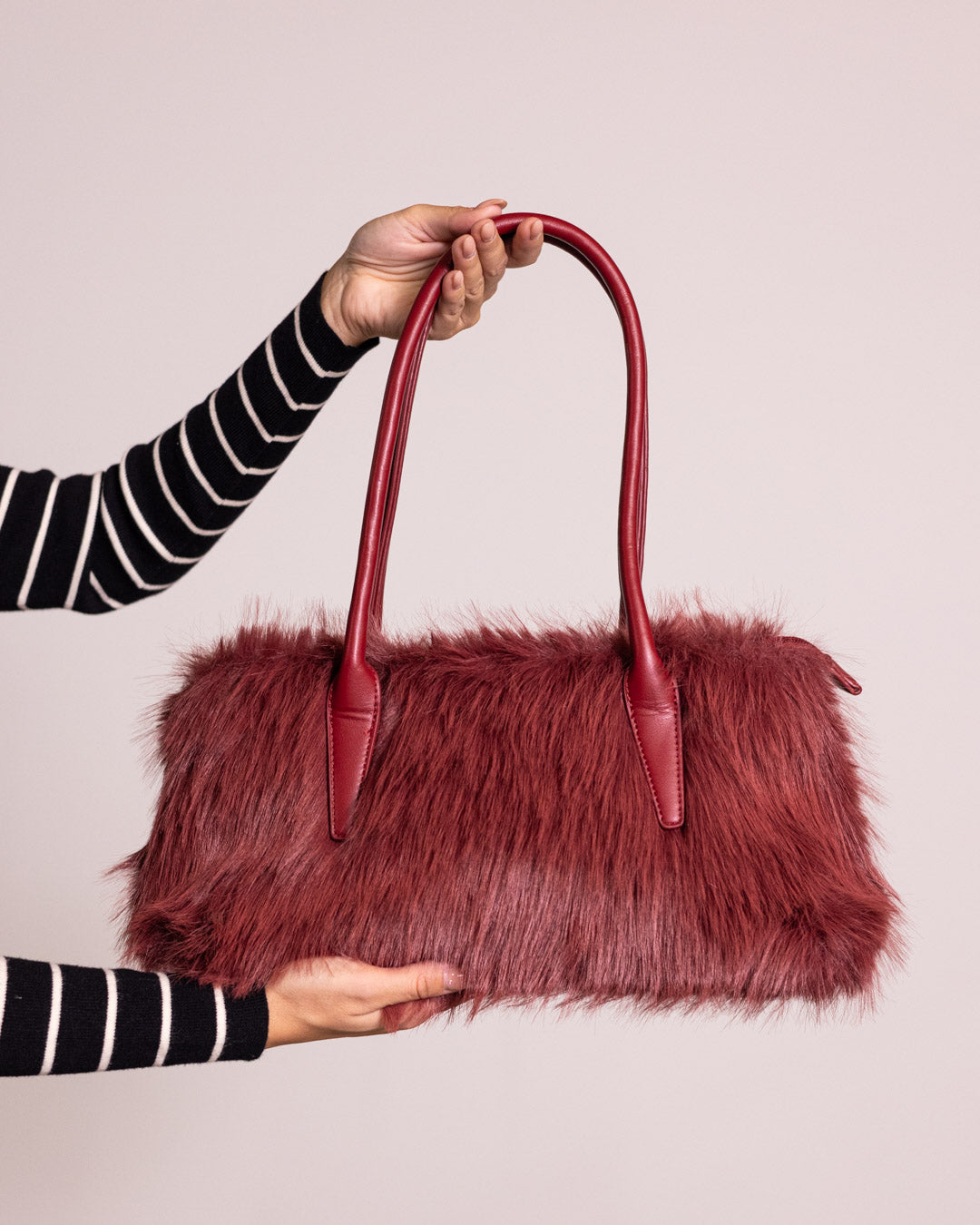 Borsa a spalla in pelliccia