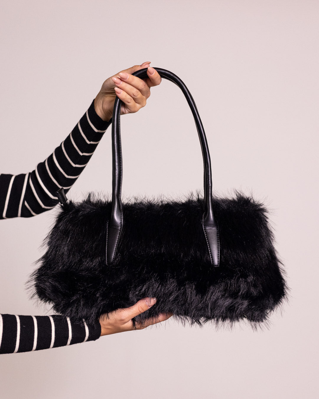 Borsa a spalla in pelliccia