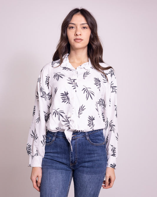 Camicia stampa palma