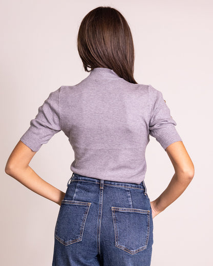 Maglione lupetto mezza manica
