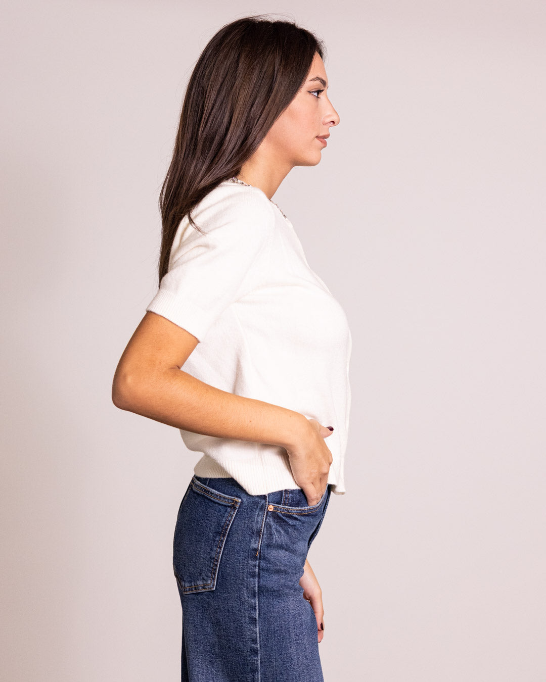 Cardigan mezza manica