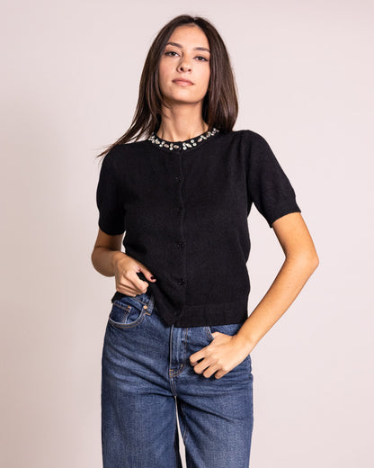 Cardigan mezza manica