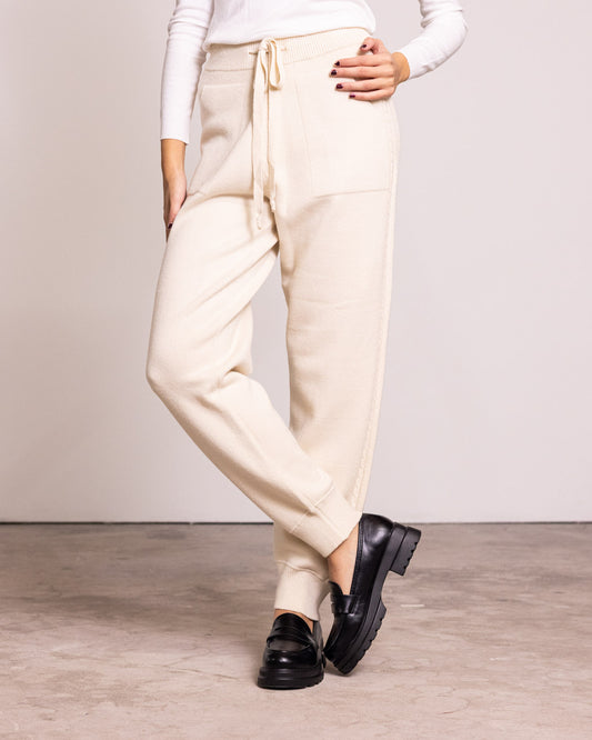 Pantalone jogger in maglia