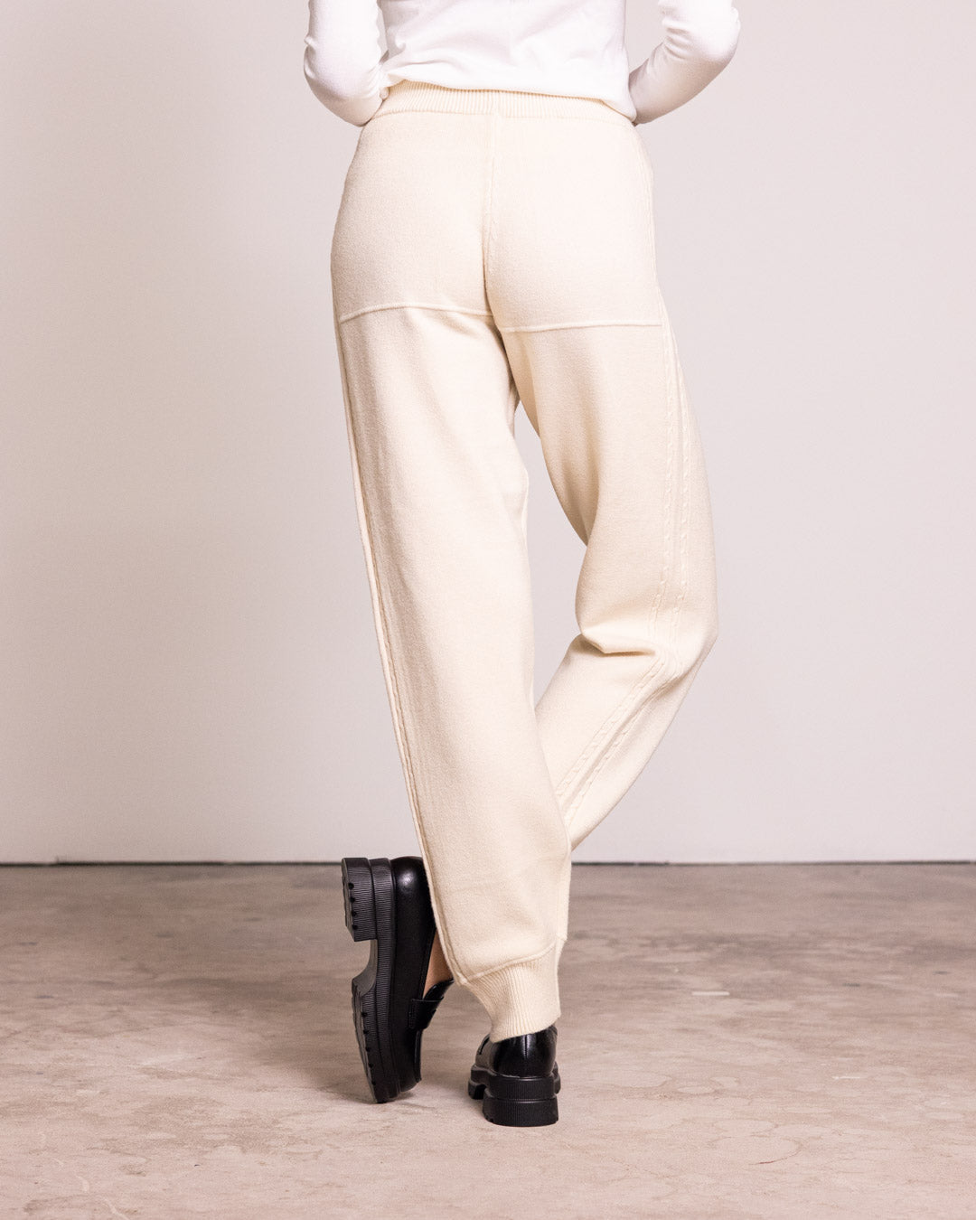 Pantalone jogger in maglia