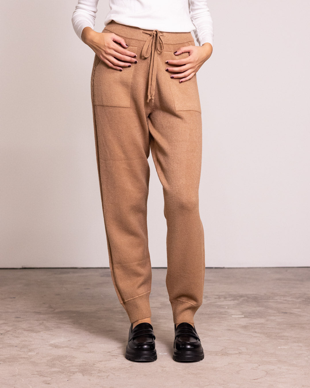 Pantalone jogger in maglia