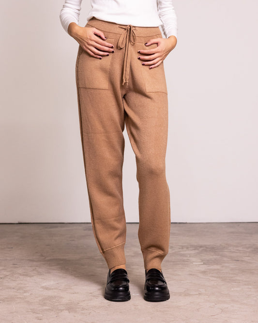 Pantalone jogger in maglia
