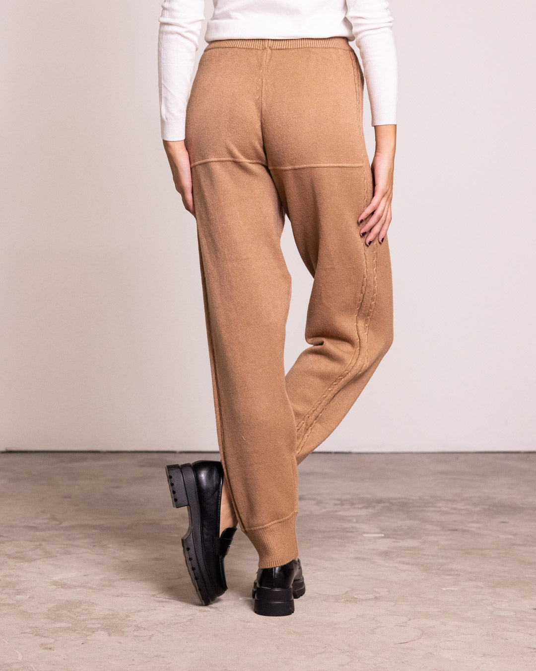 Pantalone jogger in maglia