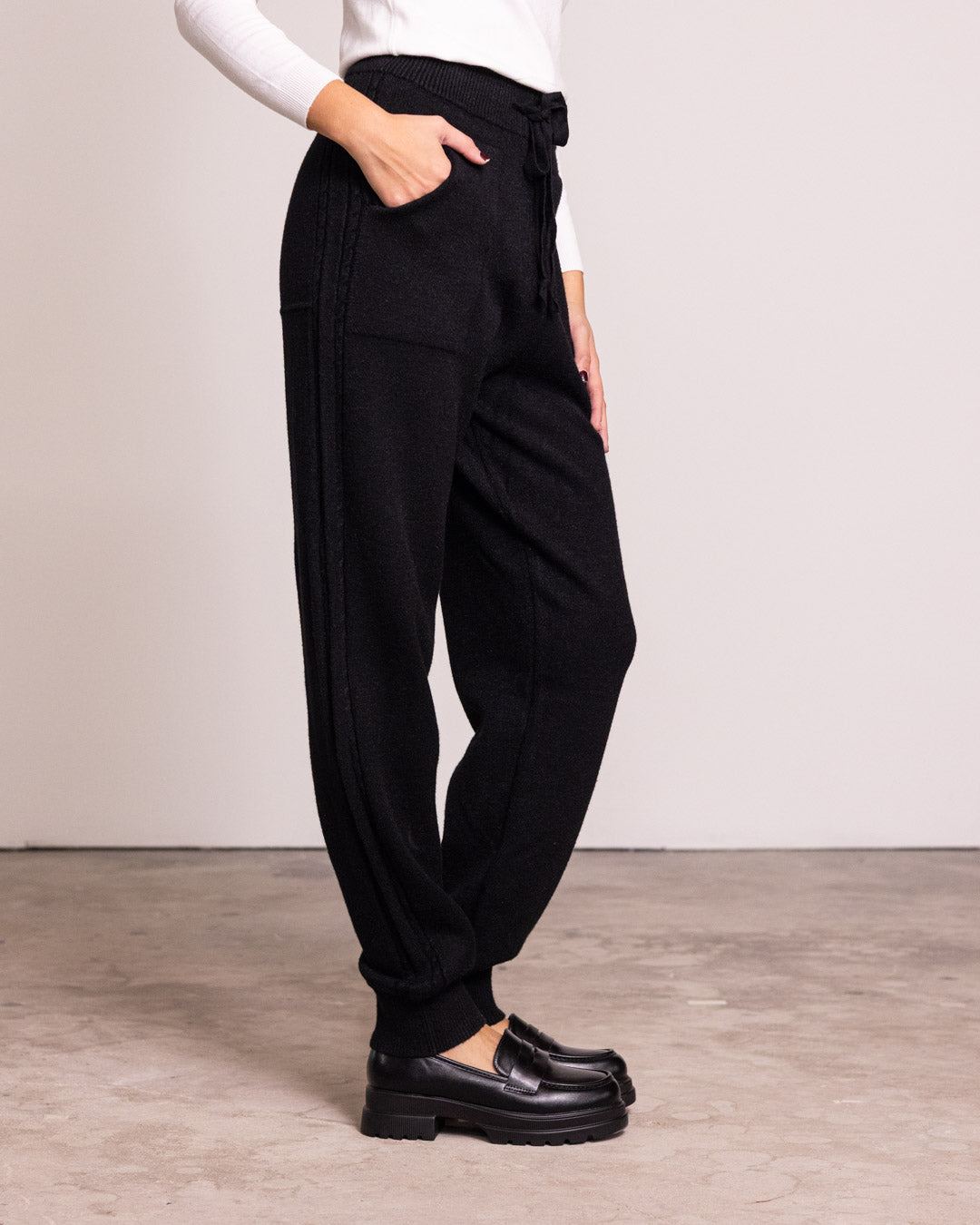 Pantalone jogger in maglia