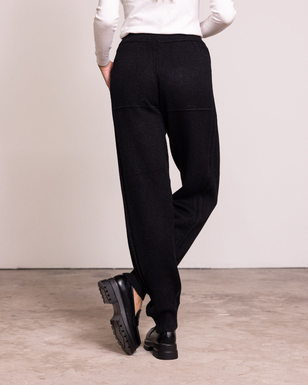 Pantalone jogger in maglia