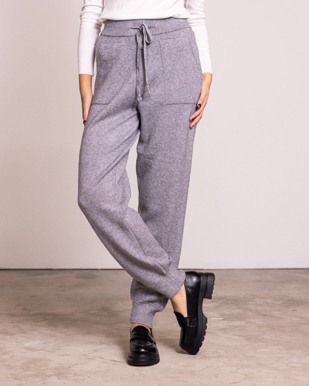 Pantalone jogger in maglia