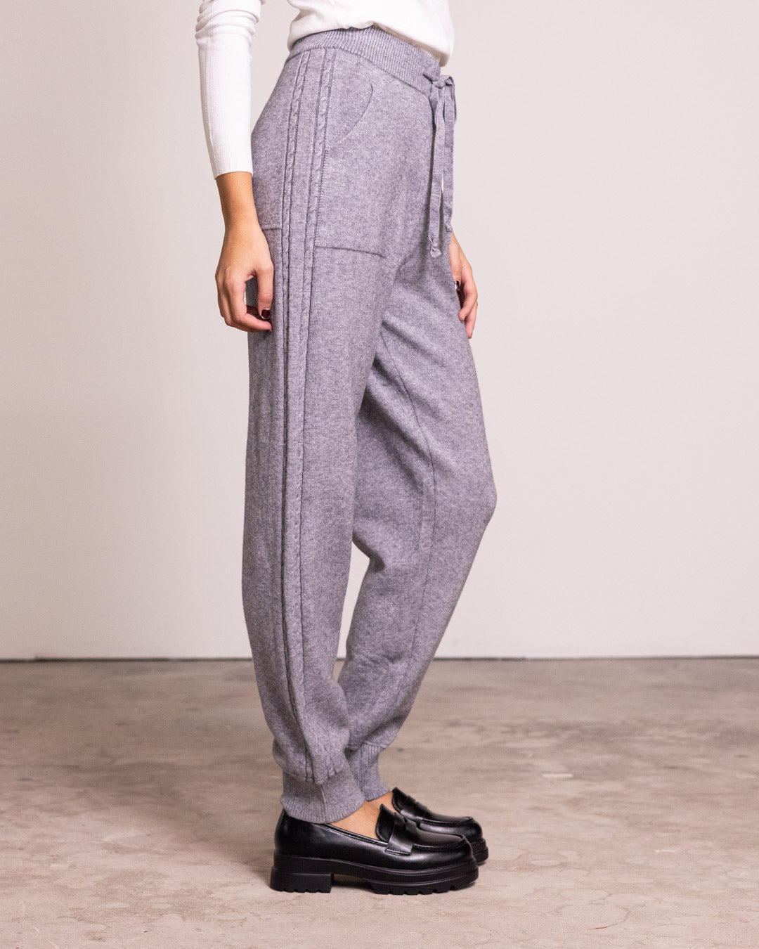 Pantalone jogger in maglia