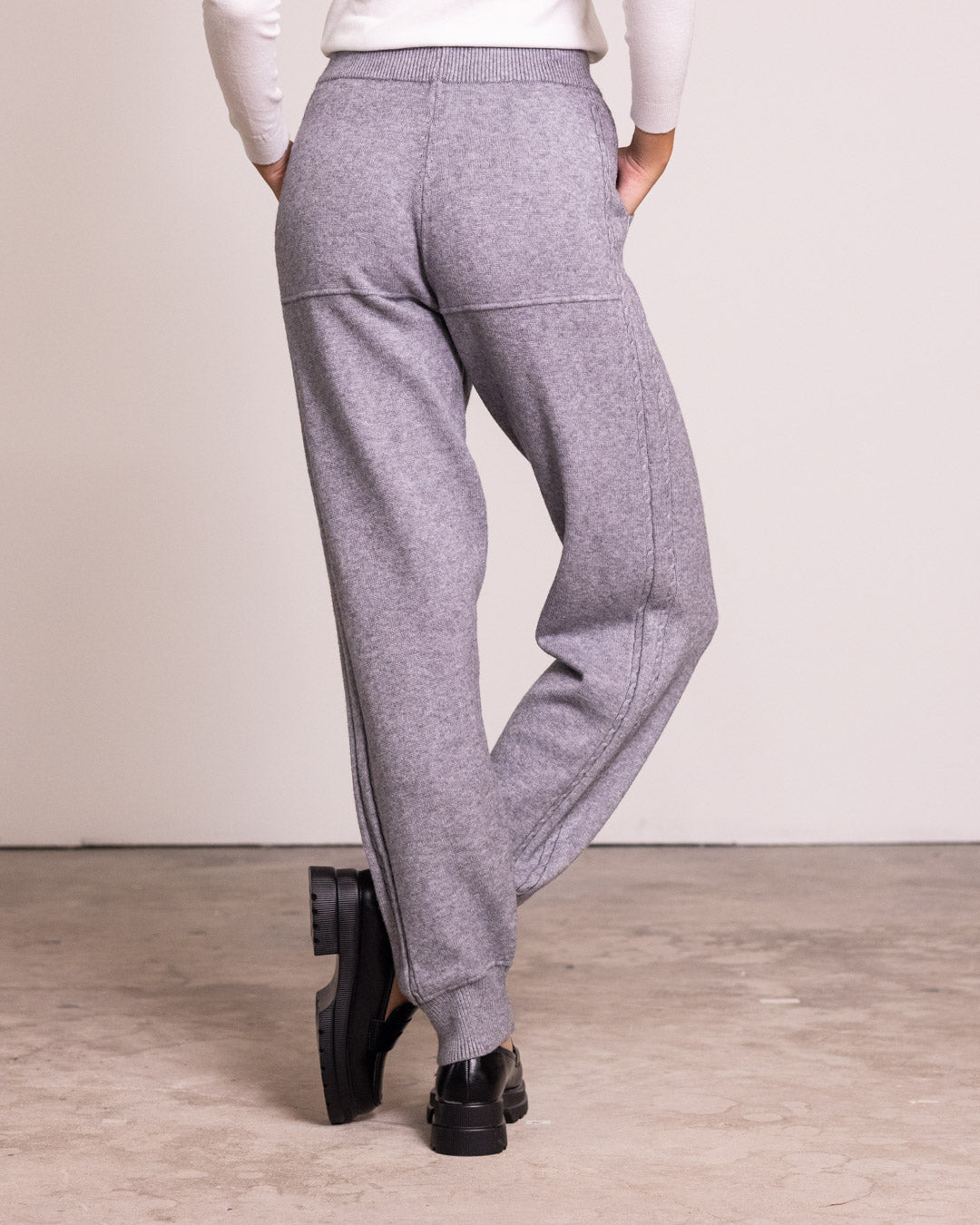 Pantalone jogger in maglia