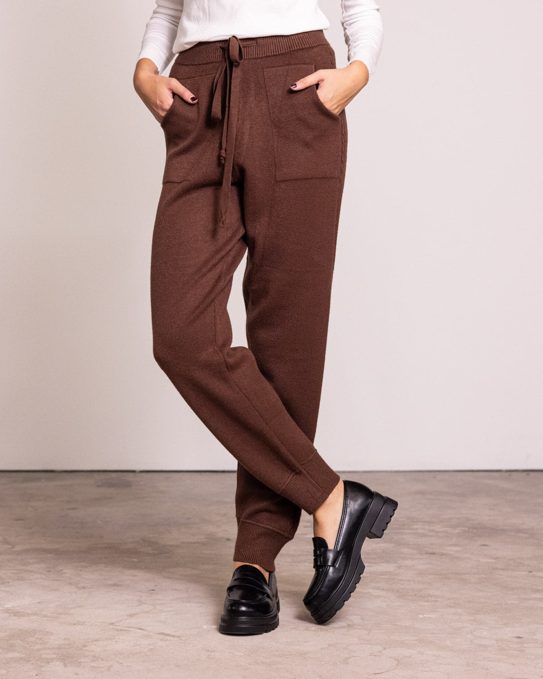 Pantalone jogger in maglia