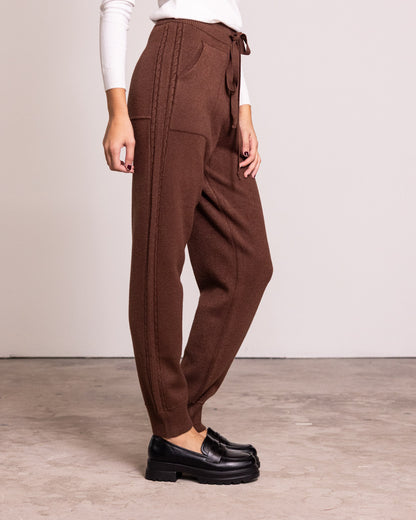 Pantalone jogger in maglia