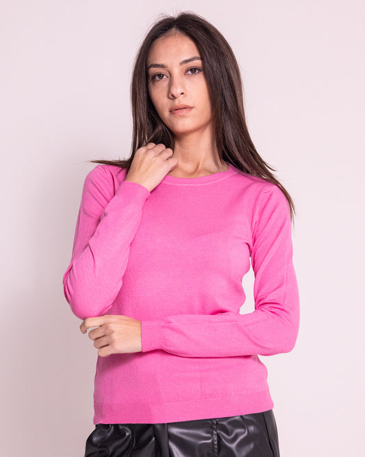 Maglione rasato girocollo