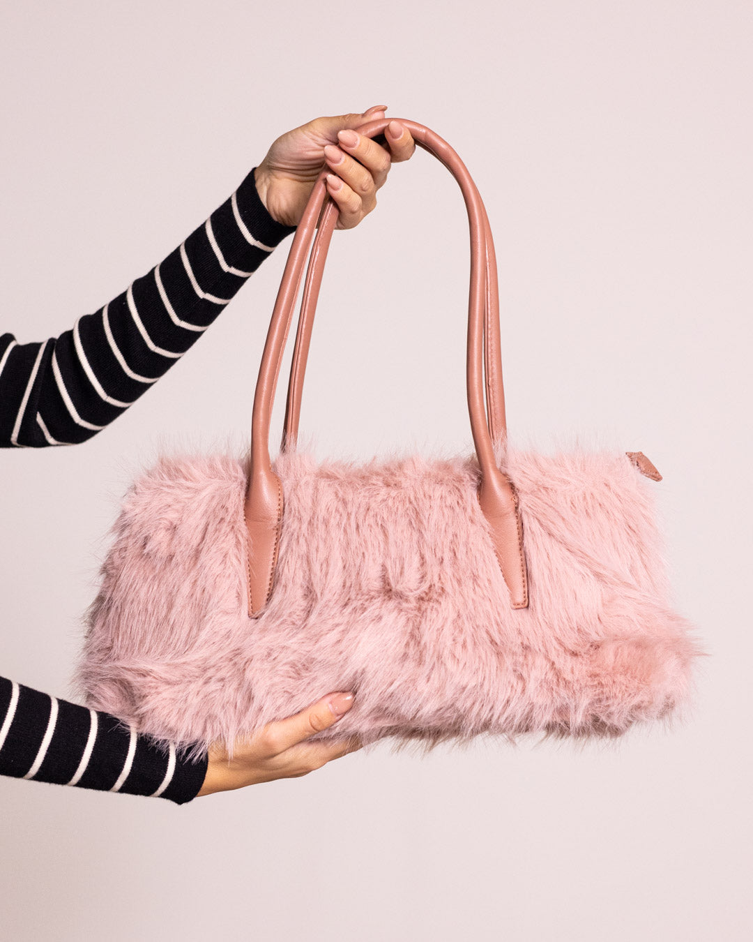 Borsa a spalla in pelliccia