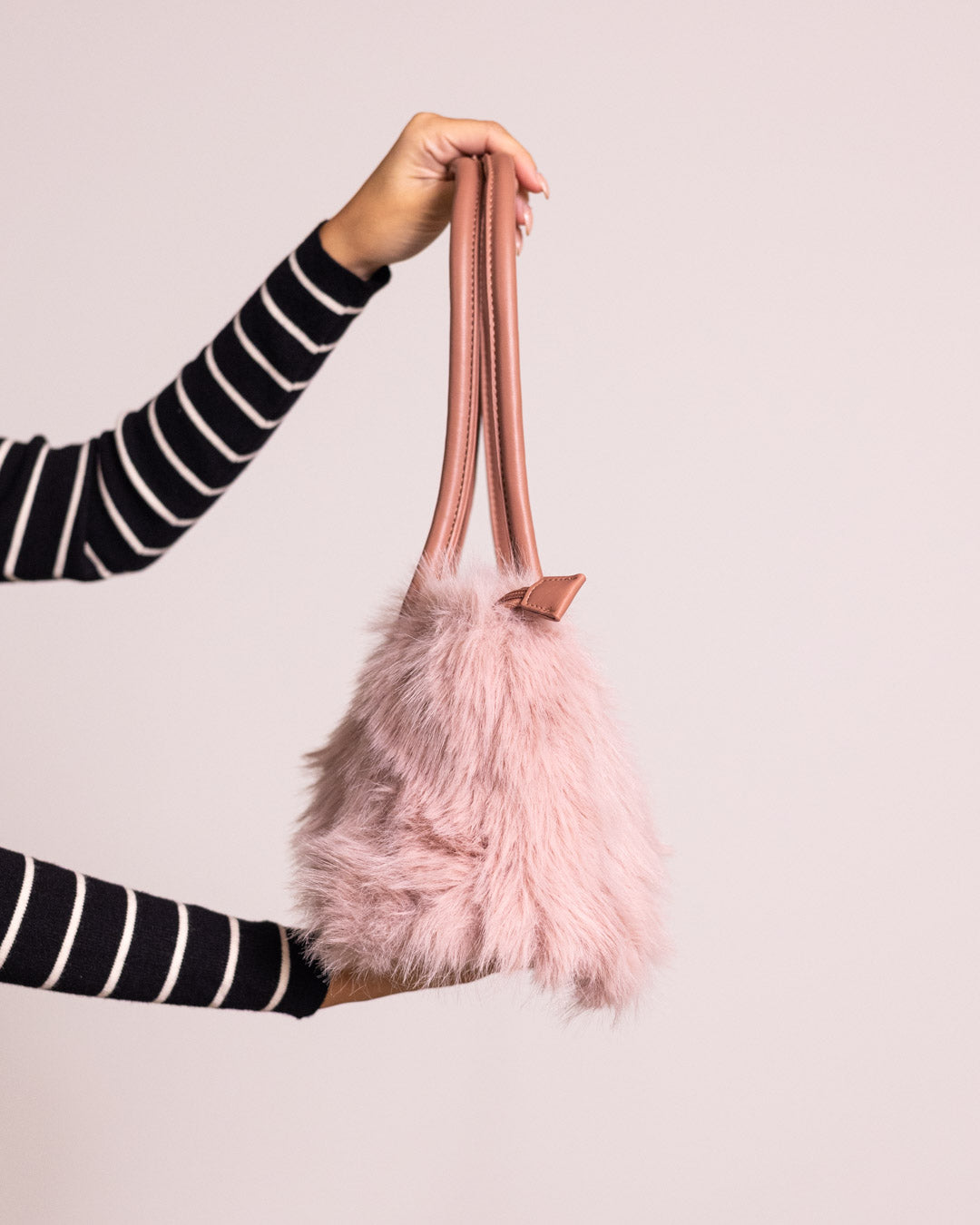 Borsa a spalla in pelliccia