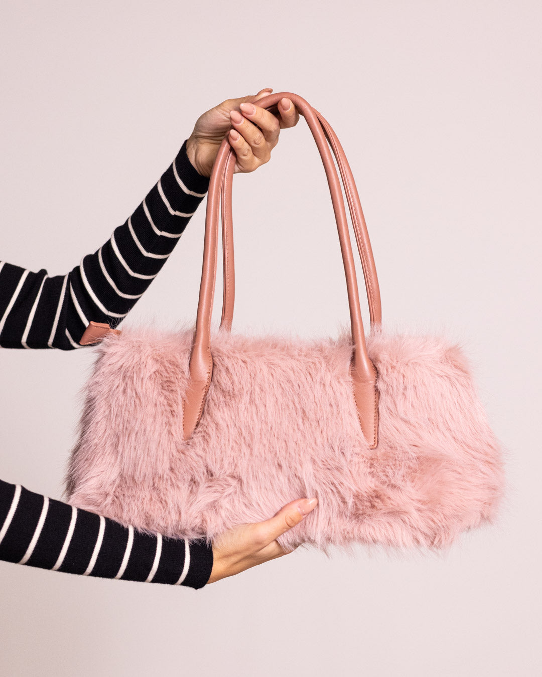 Borsa a spalla in pelliccia