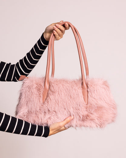 Borsa a spalla in pelliccia