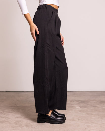 Pantalone palazzo con pinces