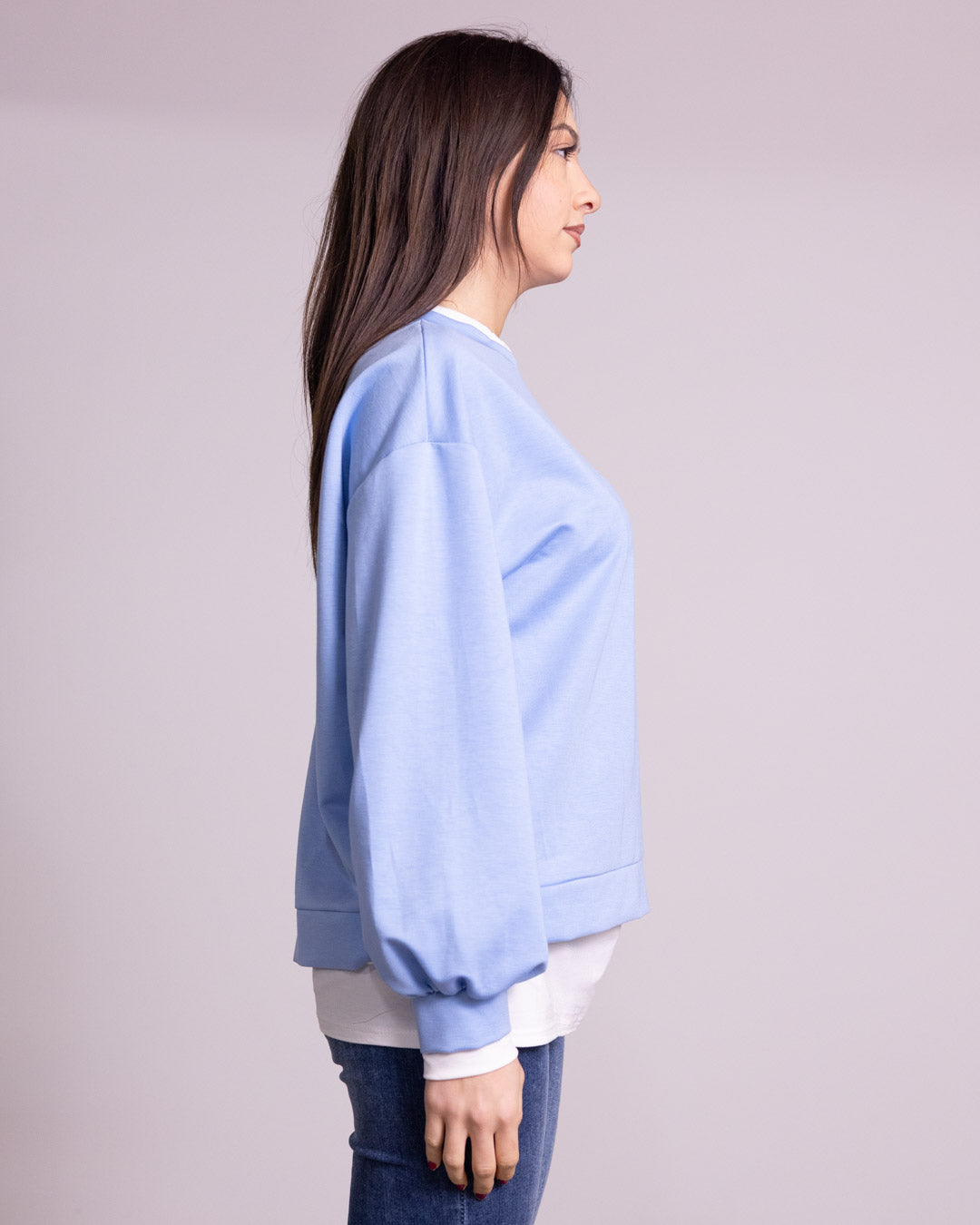 Felpa con finta t-shirt