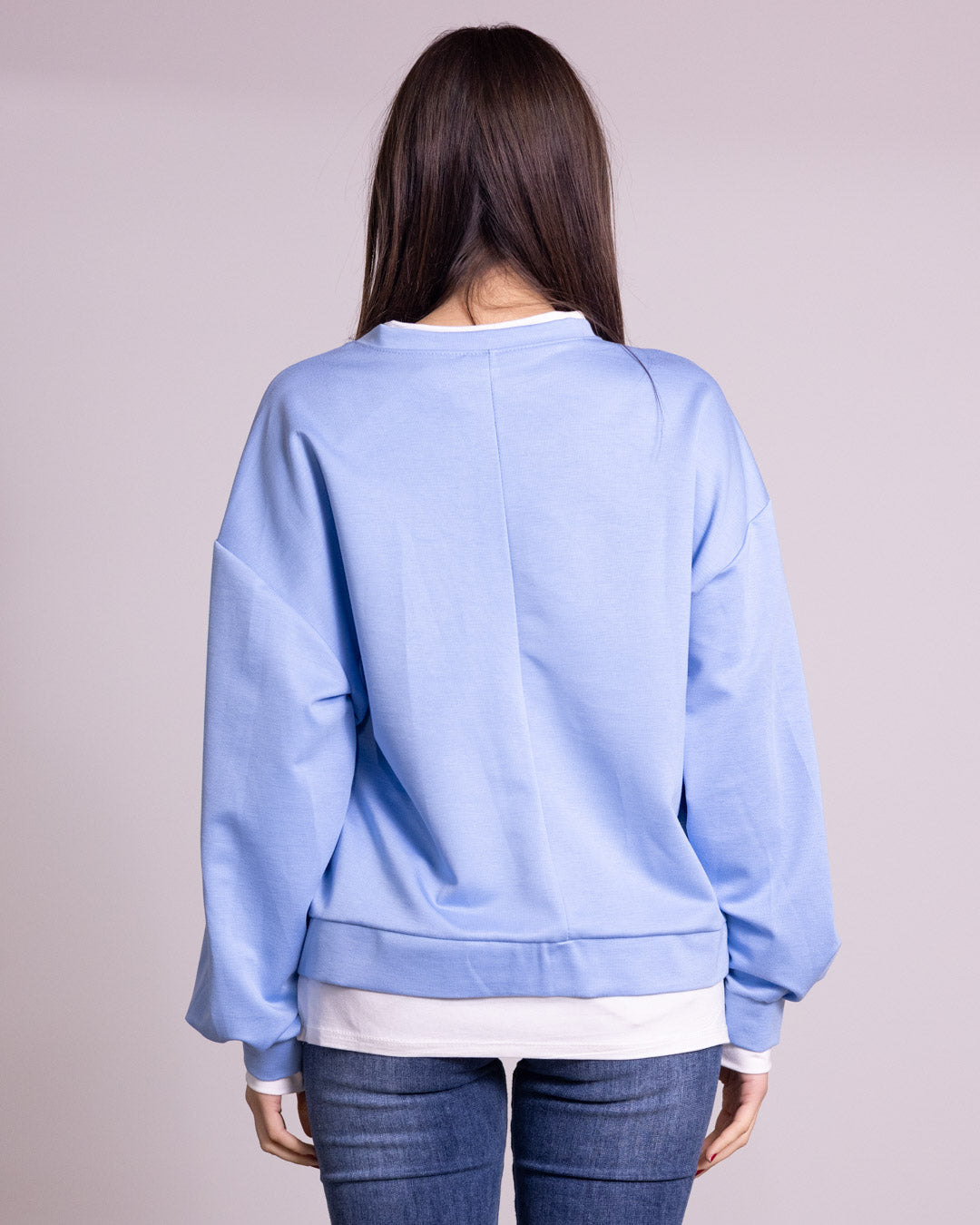 Felpa con finta t-shirt