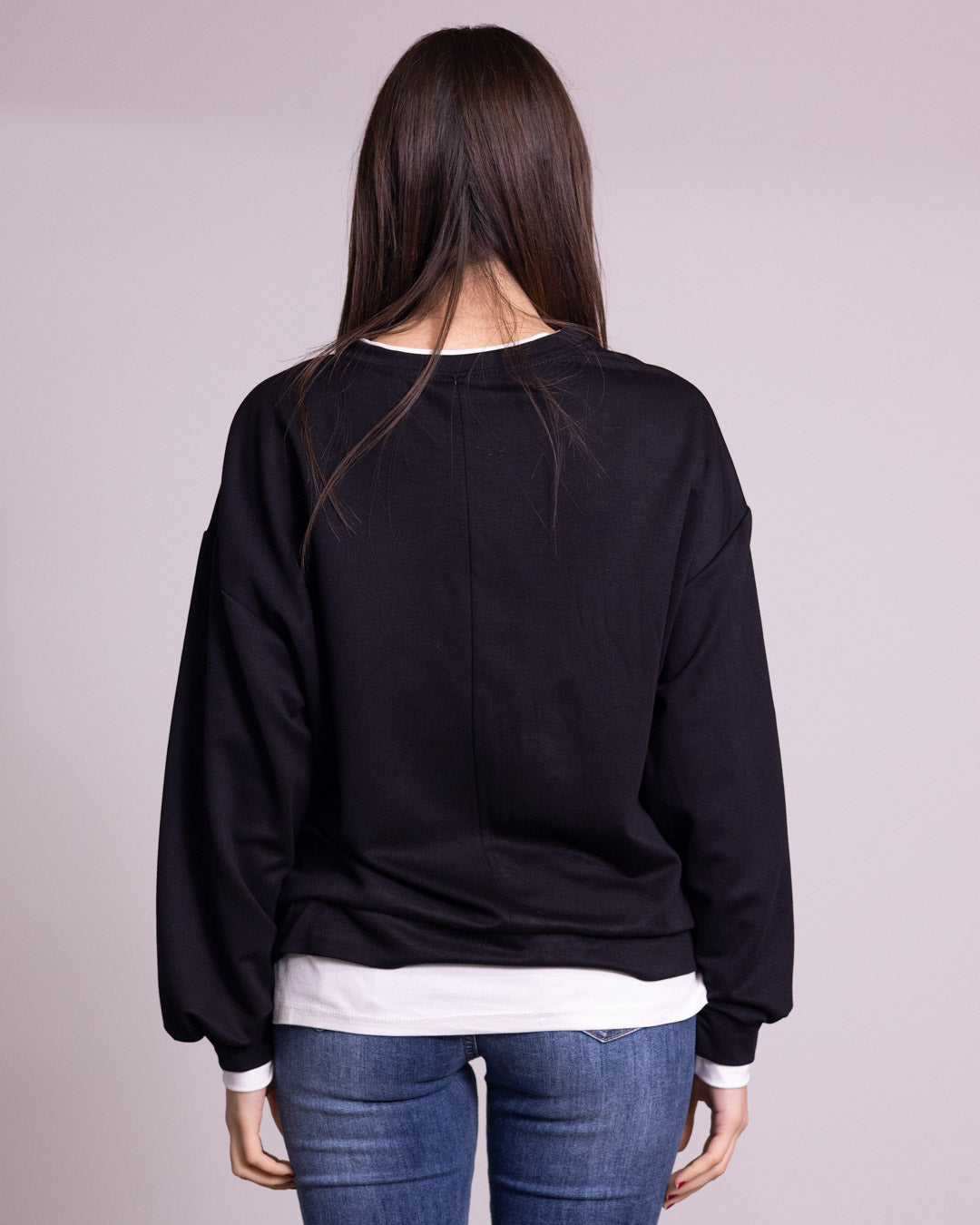 Felpa con finta t-shirt