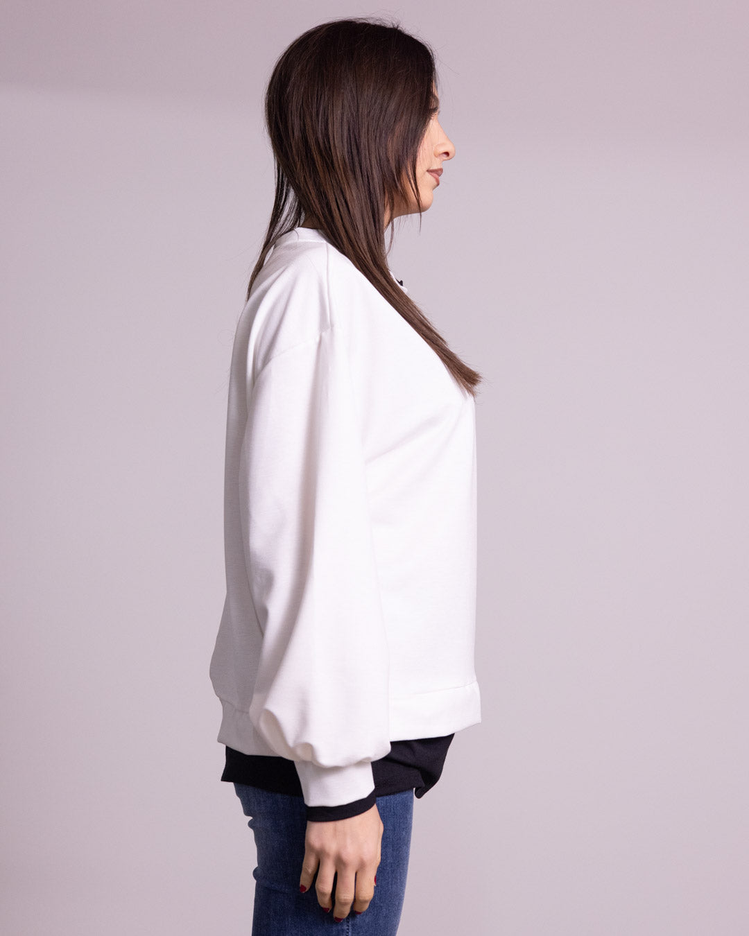 Felpa con finta t-shirt