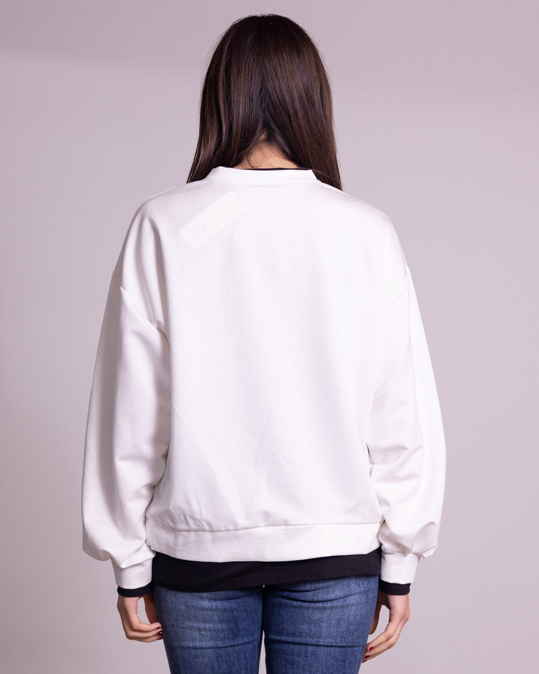 Felpa con finta t-shirt
