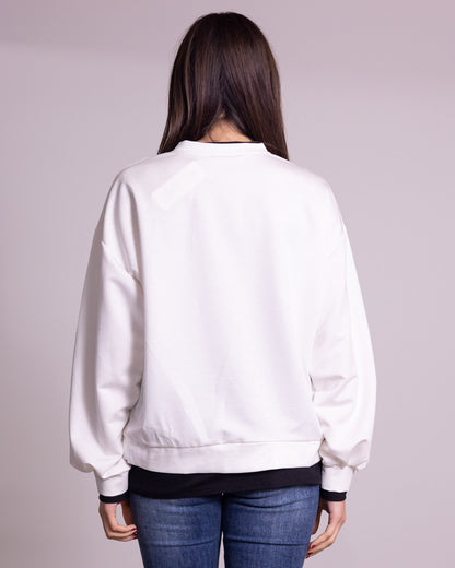 Felpa con finta t-shirt