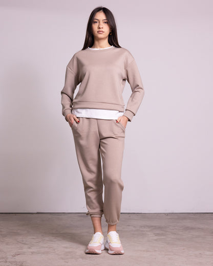 Tuta completa con finta t-shirt