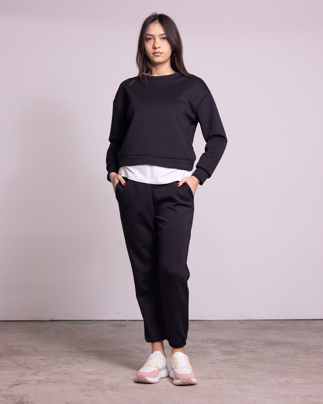 Tuta completa con finta t-shirt