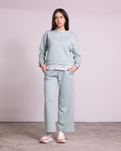 Tuta completa con finto pizzo