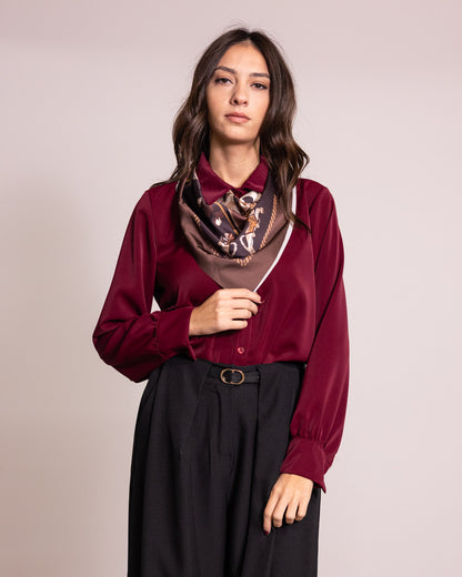 Camicia con foulard