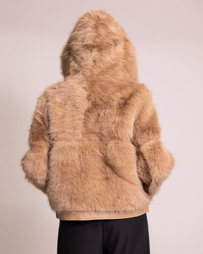 Pelliccia con cappuccio
