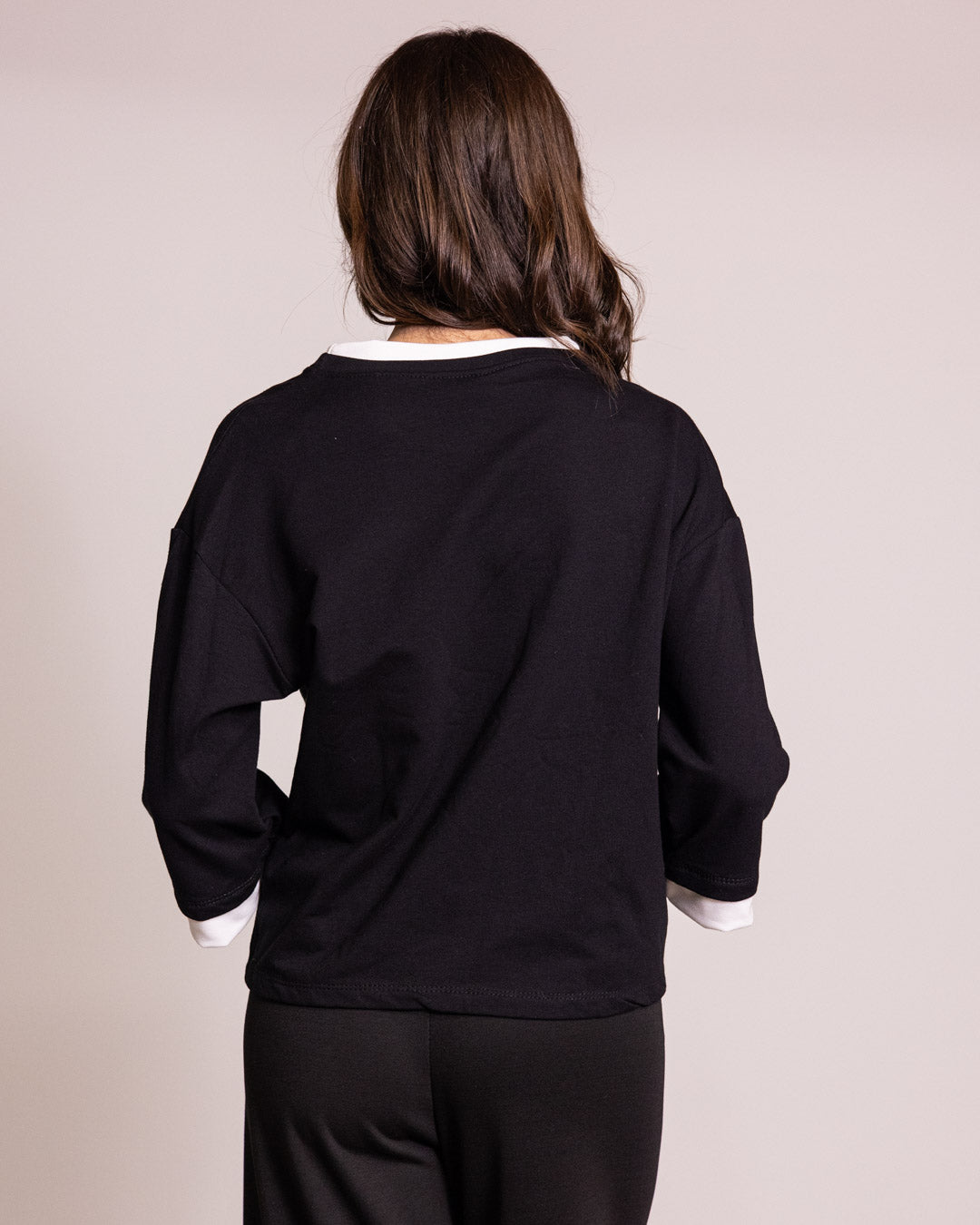 Felpa con manica 3/4