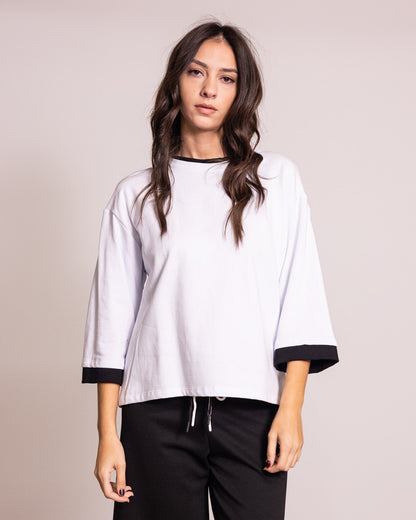 Felpa con manica 3/4