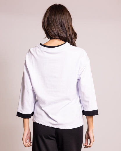 Felpa con manica 3/4