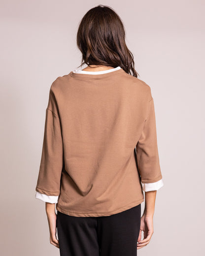 Felpa con manica 3/4