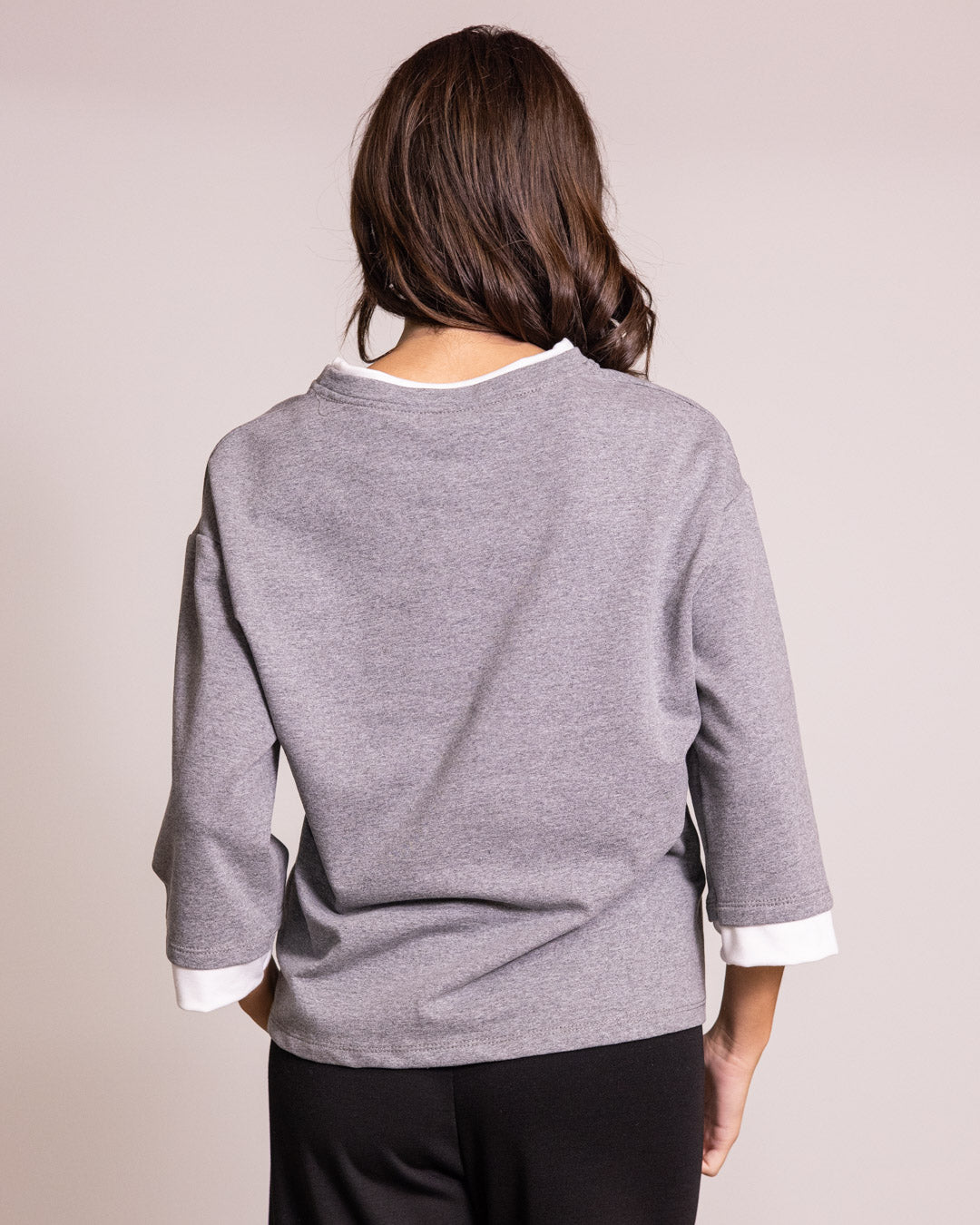 Felpa con manica 3/4