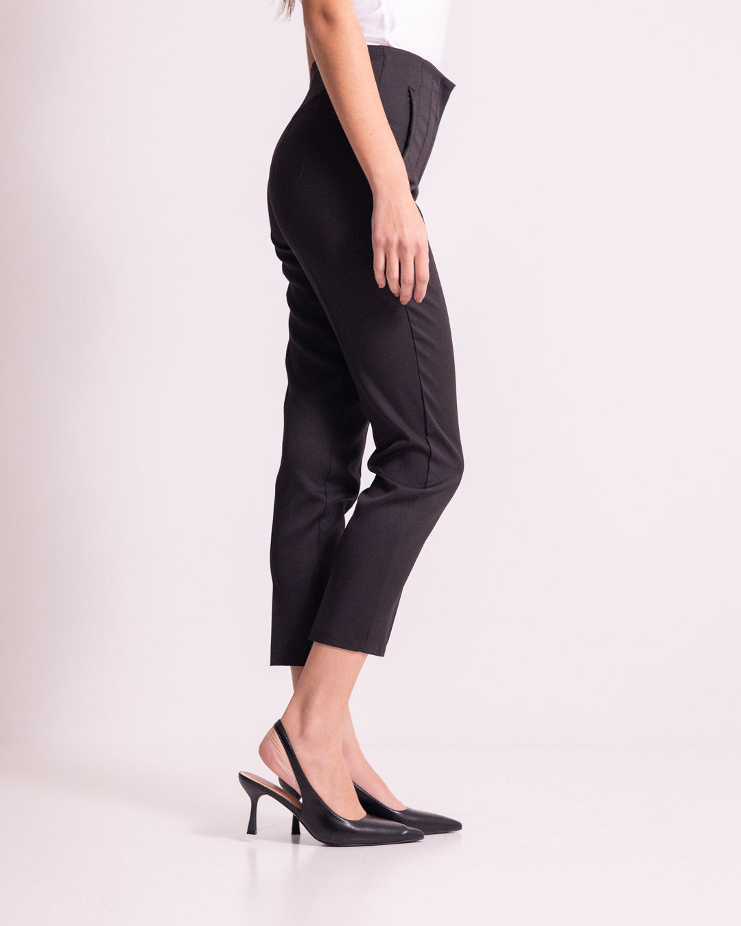 Pantalone a sigaretta cropped