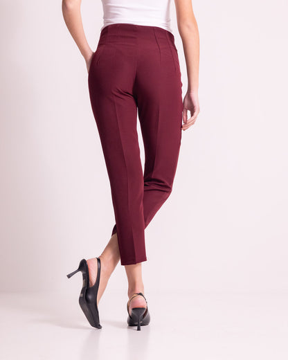 Pantalone a sigaretta cropped
