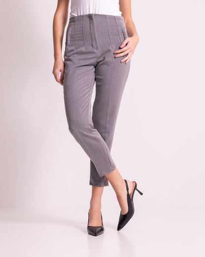 Pantalone a sigaretta cropped