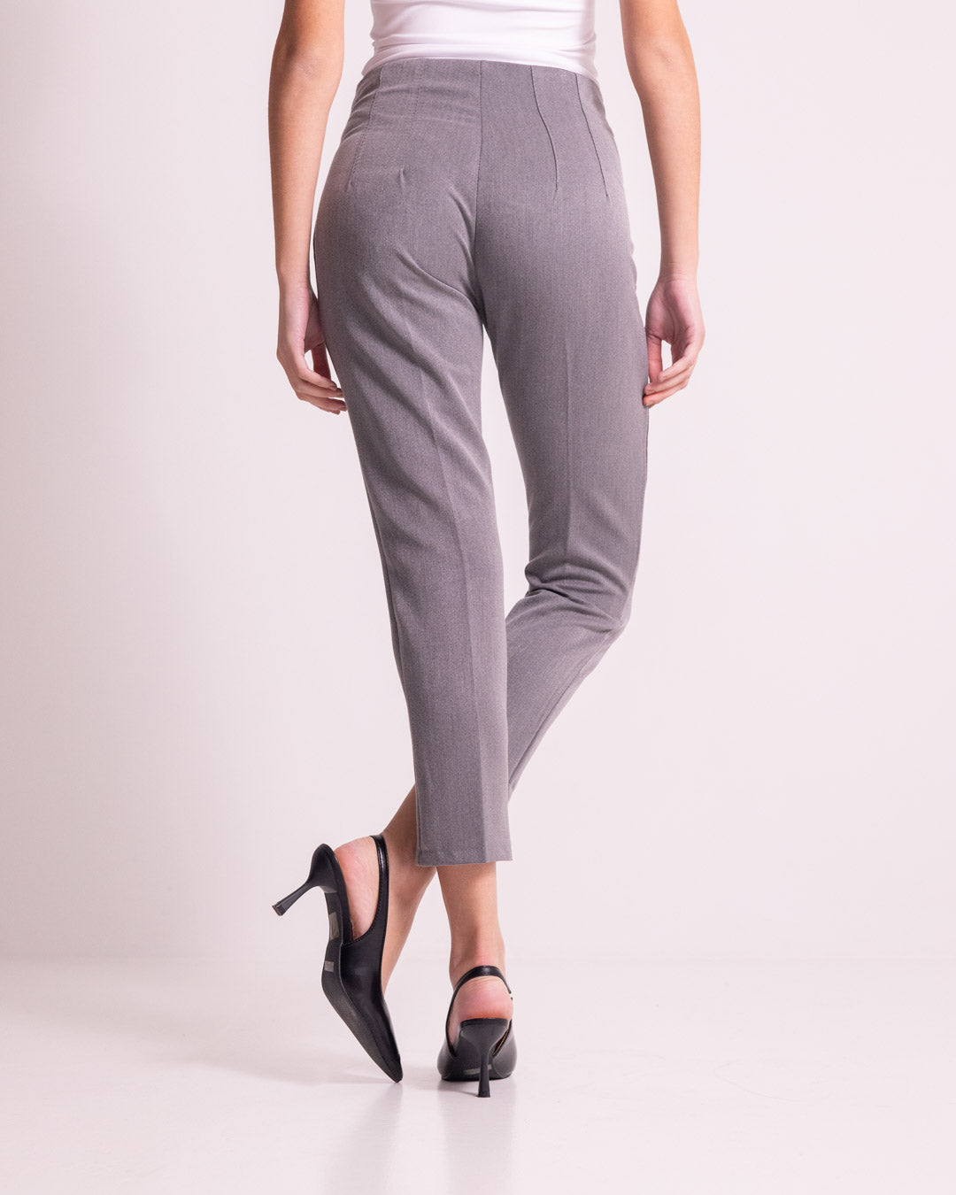Pantalone a sigaretta cropped